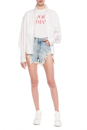 Raw-edge denim shorts, zdjęcie 2 Raw-edge denim shorts od R13